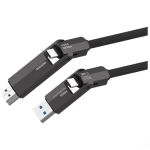 Kabel HDMI USB 1.5m 4smarts ComboCord Czarny - Black