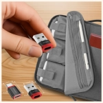 Adapter blokujący dane 4smarts USB-C do USB-A/USB-C 2 szt. Czarny - Black