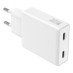Ładowarka sieciowa 65W 4smarts PDPlug Slim Dual Biała - White