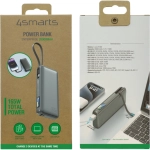 Powerbank ze zintegrowanym kablem Enterprise 4smarts 20000 mAh Szary - Gray