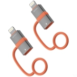 Adapter USB-C do Lightning 27W 4smarts 2 szt. Szary - Gray