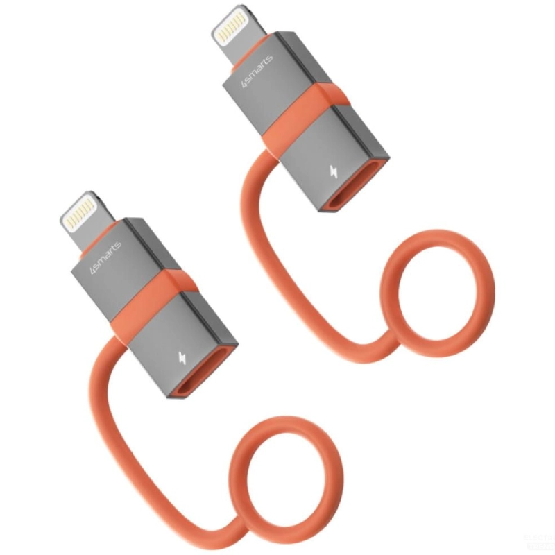 Adapter USB-C do Lightning 27W 4smarts 2 szt. Szary - Gray