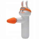 Mini pistolet do masażu 4smarts Acecool Królik Biały - White