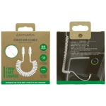 Kabel spiralny 4smarts USB-C do USB-C 100W Biały - White