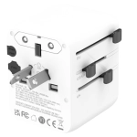 Adapter podróżny 4smarts Nomad GaN 20W Biały - White