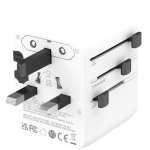 Adapter podróżny 4smarts Nomad GaN 20W Biały - White