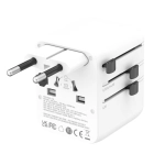Adapter podróżny 4smarts Nomad GaN 20W Biały - White