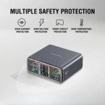 Ładowarka biurkowa 4smarts Lucid GaN DIY 360W Szara - Gray