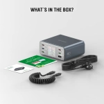 Ładowarka biurkowa 4smarts Lucid GaN DIY 360W Szara - Gray