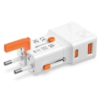 Adapter podróżny 4smarts Nomad Pocket 25W Biały - White