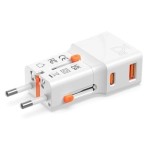 Adapter podróżny 4smarts Nomad Pocket 25W Biały - White