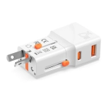 Adapter podróżny 4smarts Nomad Pocket 25W Biały - White