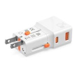 Adapter podróżny 4smarts Nomad Pocket 25W Biały - White