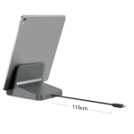 Stacja ładowania do tabletu VoltDock USB-C 60W Metaliczny - Metallic
