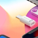 Adapter Lightning do USB-C PD 27W 4smarts 2 szt. Biały - White