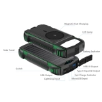 Powerbank solarny 4smarts Rugged TitanPack UltiMag 20000mAh Zielony - Green