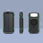 Powerbank solarny 4smarts Rugged TitanPack UltiMag 20000mAh Zielony - Green