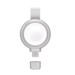 Ładowarka bezprzewodowa MFi do Apple Watch 4smarts Srebrna - Silver