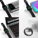 Ładowarka bezprzewodowa MFi do Apple Watch 4smarts Srebrna - Silver