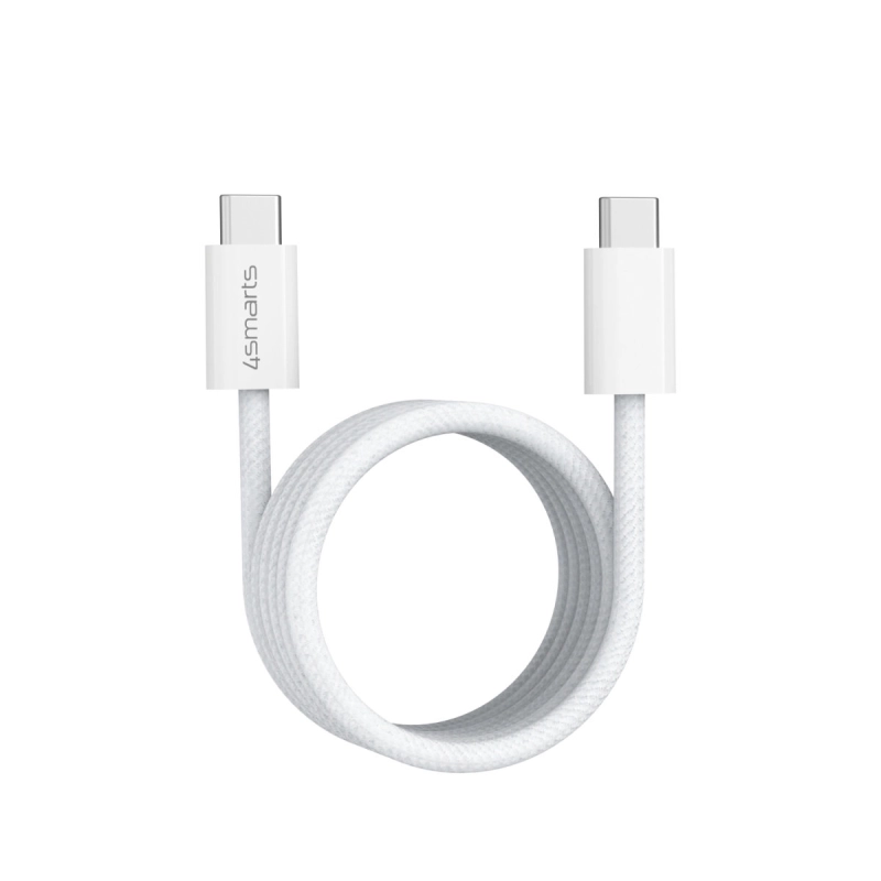 Kabel magnetyczny 4smarts USB-C do USB-C 100W Biały - White
