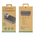 Stacja ładująca 7w1 100W MagSafe 4smarts Czarno-szara - Black and gray