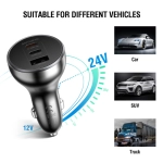Ładowarka samochodowa 4smarts VoltRoad Ultimate 160W Czarna - Black