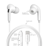 Słuchawki douszne 4smarts Digital Basic USB-C Białe - White