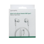Słuchawki douszne 4smarts Digital Basic USB-C Białe - White