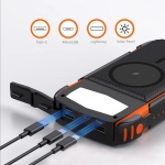 Powerbank solarny 4smarts Rugged TitanPack UltiMag 20000mAh Czarny - Black