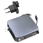 Powerbank ze zintegrowanym kablem 4smarts Lucid 3w1 10000 mAh 20W Szary - Gray