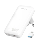 Ładowarka sieciowa 4smarts FlatPlug SlimDual 65W Biała - White