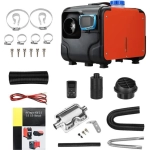 Ogrzewanie postojowe Blitzwolf BW-AH-H1B-BT + adapter AC Czarno-czerwone - Black and red
