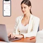 Laktator muszlowy pojedynczy Momcozy M9 Mobile Flow Jasnoszary - Light gray