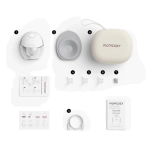 Laktator muszlowy pojedynczy Momcozy M6 Mobile Style Jasnoszary - Light gray