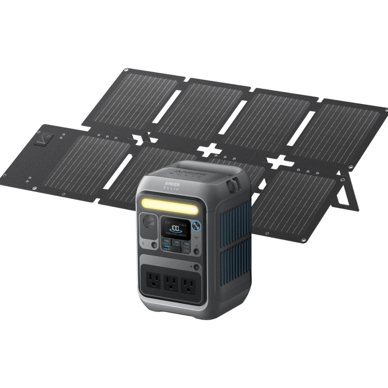 Stacja zasilania Anker Solix C300X + panel słoneczny PS60 Faltbares Czarna - Black