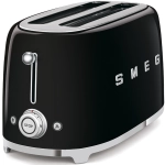 Toster na 4 kromki Smeg Czarny - Black