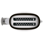 Toster na 4 kromki Smeg Czarny - Black