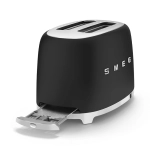 Toster na 2 kromki Smeg Czarny mat - Black matt