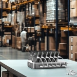 Stacja ładująca 4smarts Team 100 W 1X USB-A 5x USB-C + 6x kabel Kosmiczna szarość - Space gray