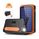 Powerbank solarny 4smarts Rugged Prepper 12000 mAh Czarny - Black