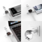Stacja ładująca z ładowarką do Samsung Watch 4smarts Qi2 Trident Biała - White