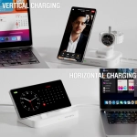 Stacja ładująca z ładowarką do Samsung Watch 4smarts Qi2 Trident Biała - White