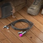 Kabel USB-C 4w1 4smarts Explorer Czarny - Black