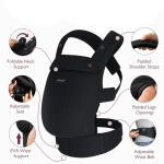 Nosidełko dla niemowląt MomCozy Czarne - Black