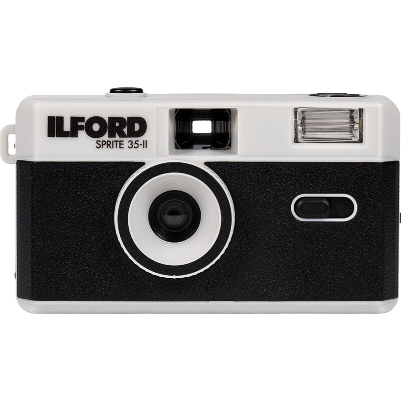 Aparat analogowy Ilford Sprite 35 II Czarno - srebrny - Black and silver