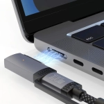 Kabel USB-C z adapterem MagSafe 4smarts ComboCord Szary - Gray