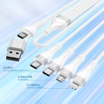 Kabel wielofunkcyjny 4w2 4smarts Biały - White