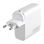 Ładowarka sieciowa z kablem zasilającym 4smarts Flex Pro 100 W Biała - White