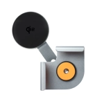 Uchwyt magnetyczny na monitor z ładowarką MagSafe 4smarts Srebrny - Silver