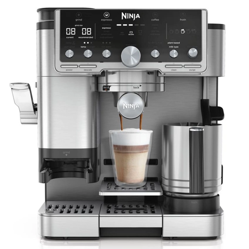 Ekspres kolbowy do kawy Ninja Luxe Cafe Pro ES701EU Srebrny - Silver